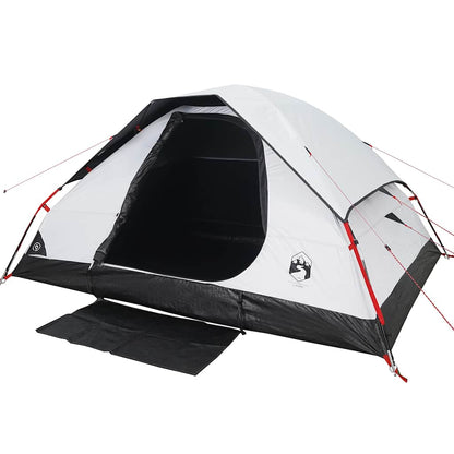 vidaXL Family Tent Dome 6-Person White Blackout Fabric Waterproof - 44124