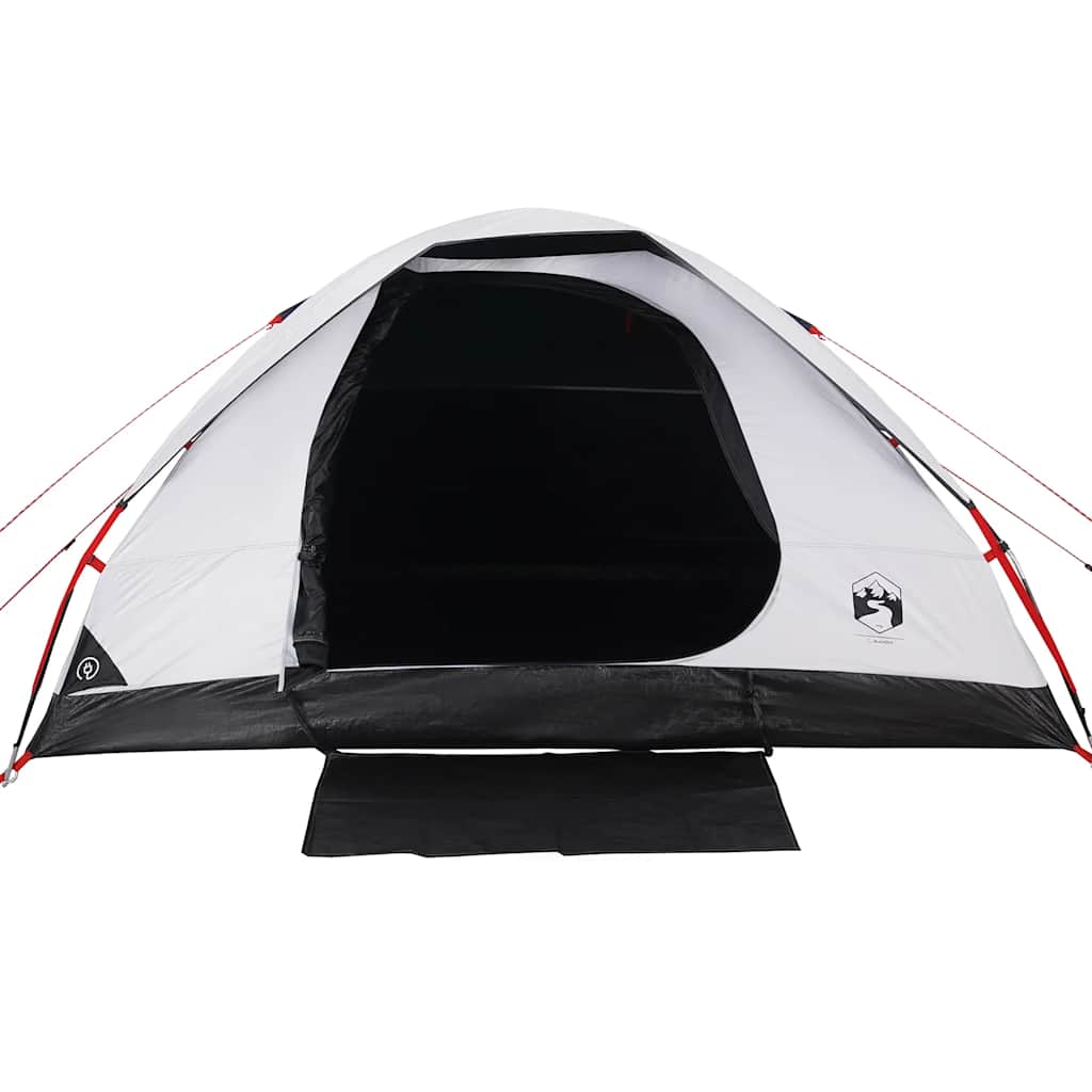 vidaXL Family Tent Dome 6-Person White Blackout Fabric Waterproof - 44124