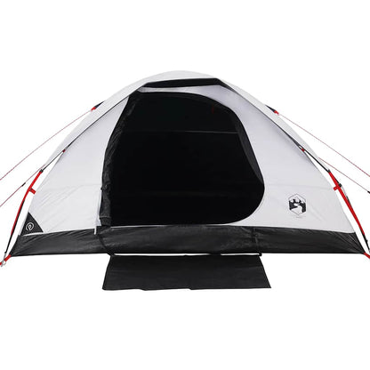 vidaXL Family Tent Dome 6-Person White Blackout Fabric Waterproof - 44124