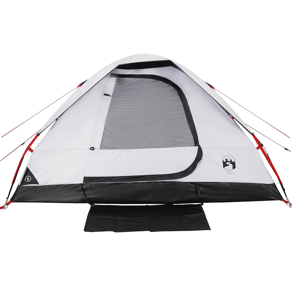 vidaXL Family Tent Dome 6-Person White Blackout Fabric Waterproof - 44124