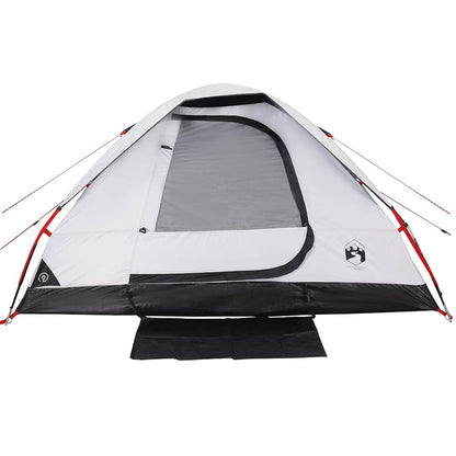 vidaXL Family Tent Dome 6-Person White Blackout Fabric Waterproof - 44124