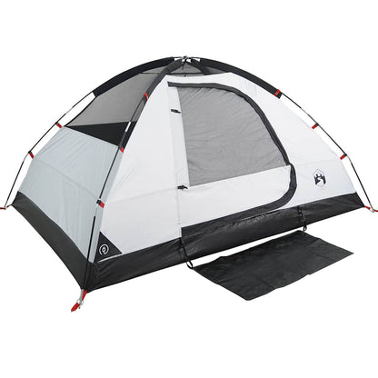 vidaXL Family Tent Dome 6-Person White Blackout Fabric Waterproof - 44124
