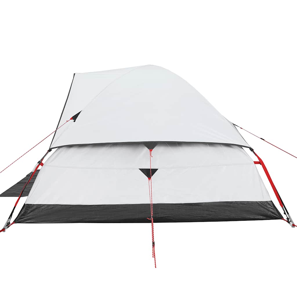 vidaXL Family Tent Dome 6-Person White Blackout Fabric Waterproof - 44124