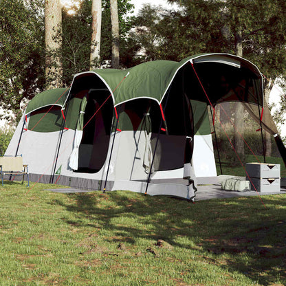 vidaXL Family Tent Tunnel 8-Person Green Waterproof - 44126