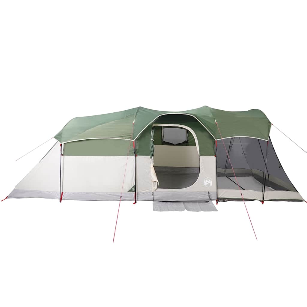 vidaXL Family Tent Tunnel 8-Person Green Waterproof - 44126