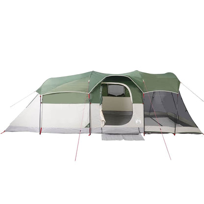 vidaXL Family Tent Tunnel 8-Person Green Waterproof - 44126