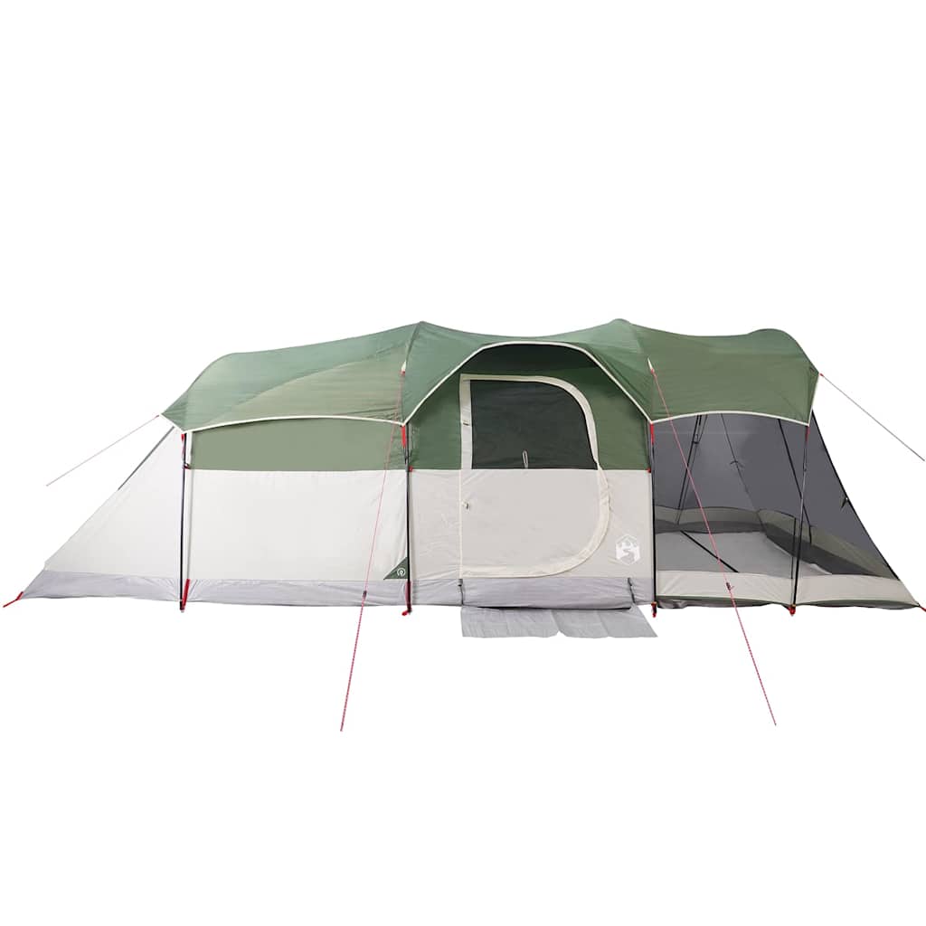vidaXL Family Tent Tunnel 8-Person Green Waterproof - 44126