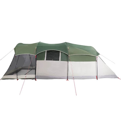 vidaXL Family Tent Tunnel 8-Person Green Waterproof - 44126