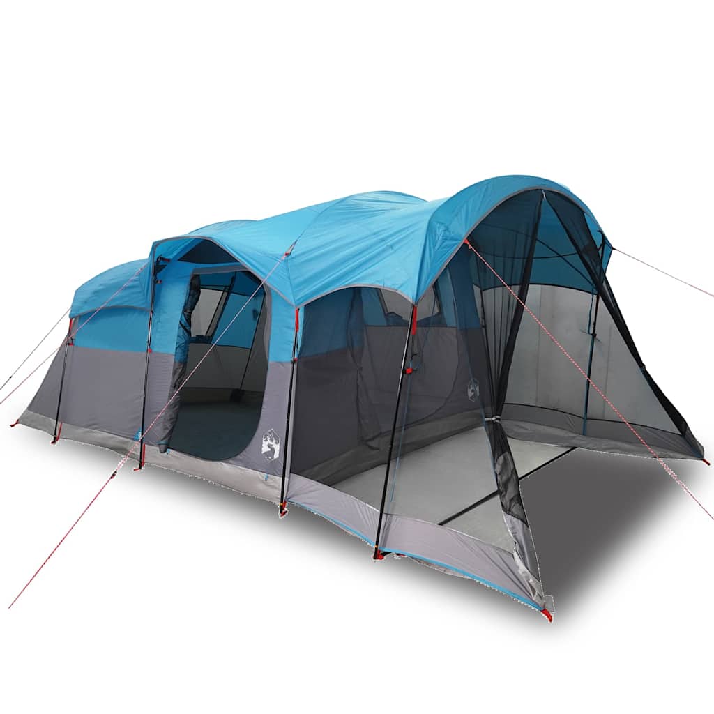 vidaXL Family Tent Tunnel 8-Person Blue Waterproof - 44129