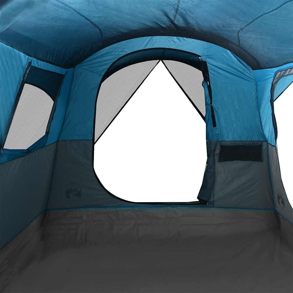 vidaXL Family Tent Tunnel 8-Person Blue Waterproof - 44129