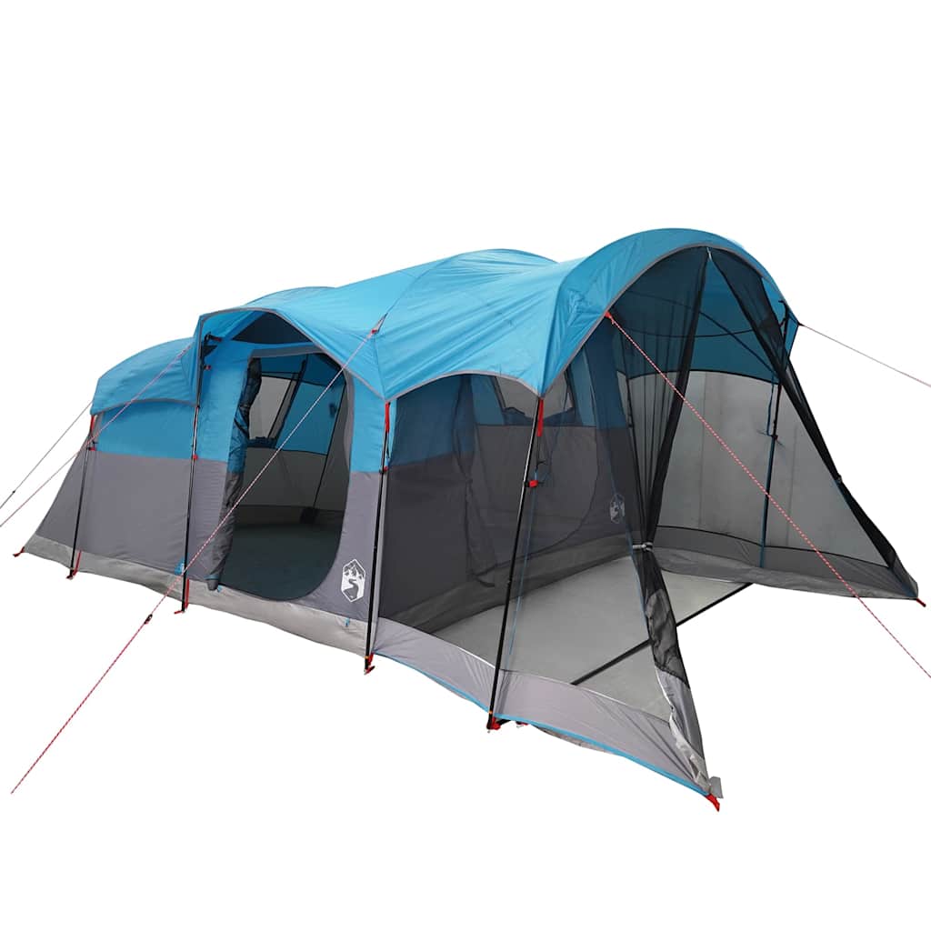 vidaXL Family Tent Tunnel 8-Person Blue Waterproof - 44129