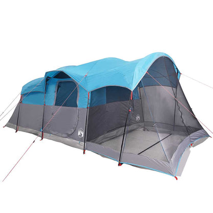 vidaXL Family Tent Tunnel 8-Person Blue Waterproof - 44129