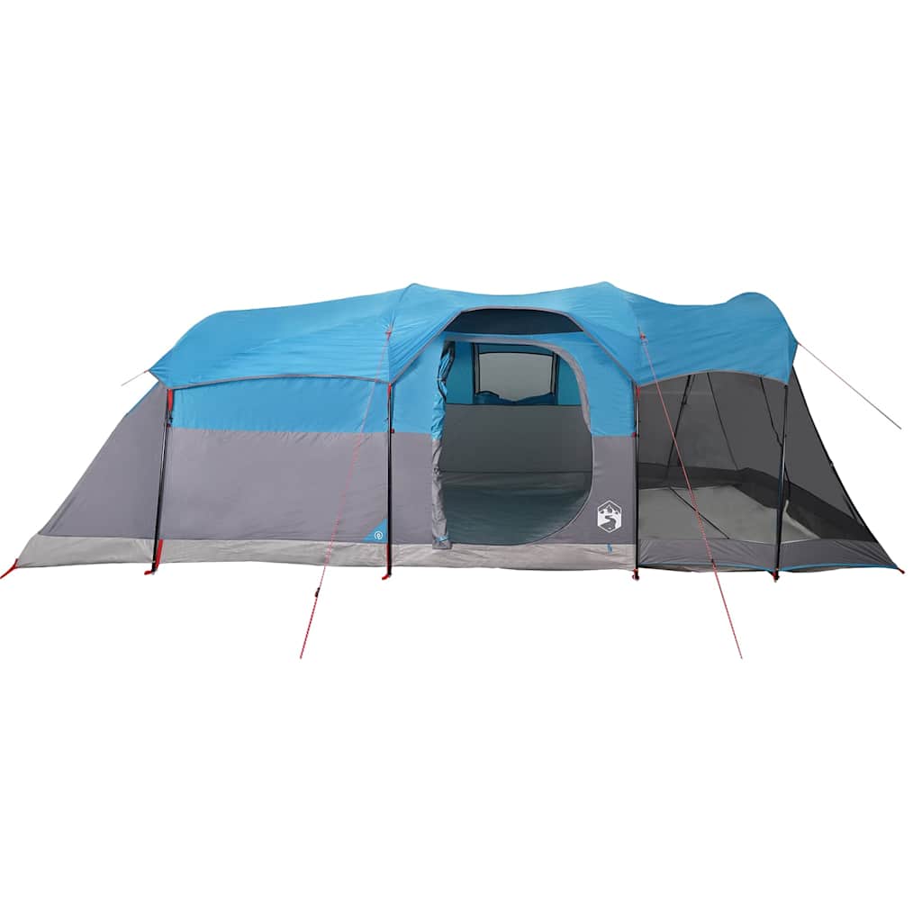 vidaXL Family Tent Tunnel 8-Person Blue Waterproof - 44129