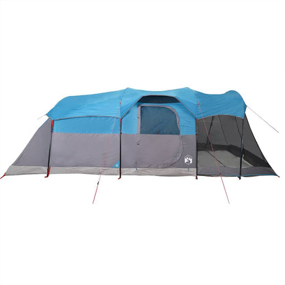 vidaXL Family Tent Tunnel 8-Person Blue Waterproof - 44129