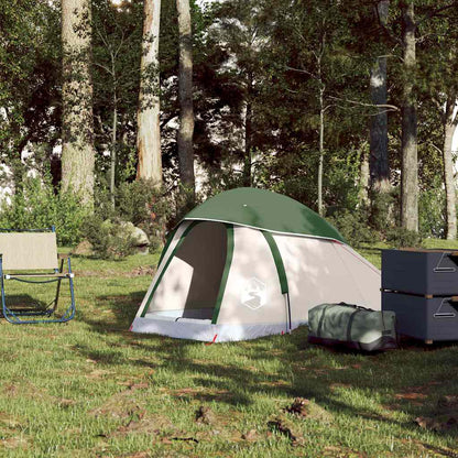 vidaXL Camping Tent Dome 1-Person Green Waterproof - 44139