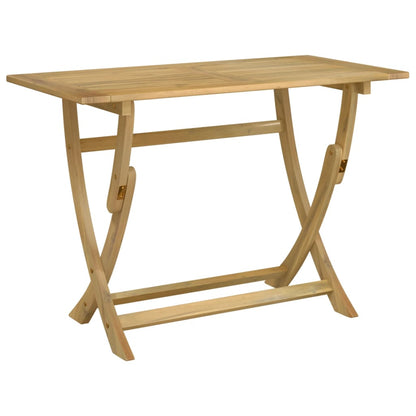 vidaXL Folding Garden Table 110x55x75 cm Solid Wood Acacia - Brown