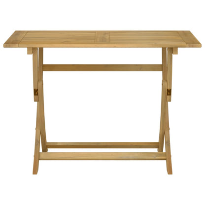 vidaXL Folding Garden Table 110x55x75 cm Solid Wood Acacia - Brown