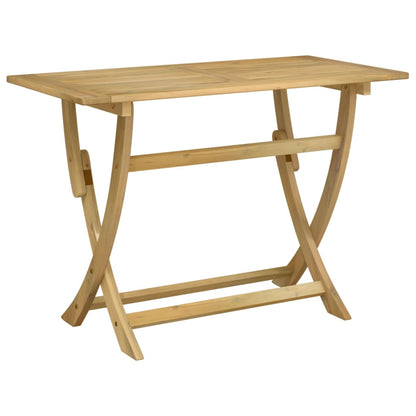 vidaXL Folding Garden Table 110x55x75 cm Solid Wood Acacia - Brown