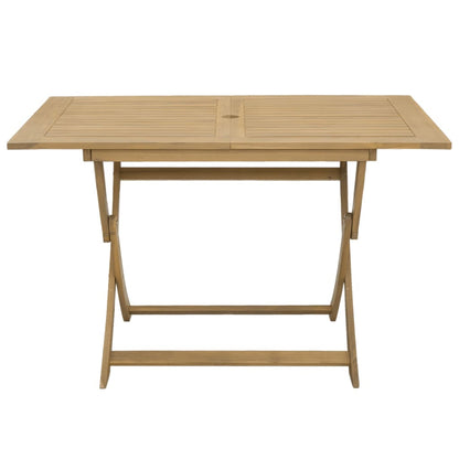 vidaXL Folding Garden Table 120x70x75 cm Solid Wood Acacia - Brown