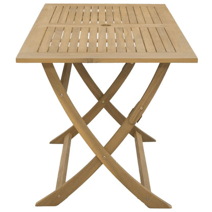 vidaXL Folding Garden Table 120x70x75 cm Solid Wood Acacia - Brown