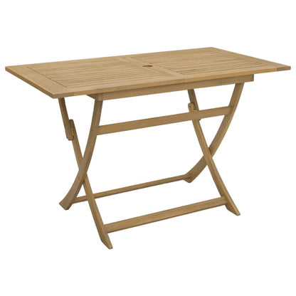 vidaXL Folding Garden Table 120x70x75 cm Solid Wood Acacia - Brown