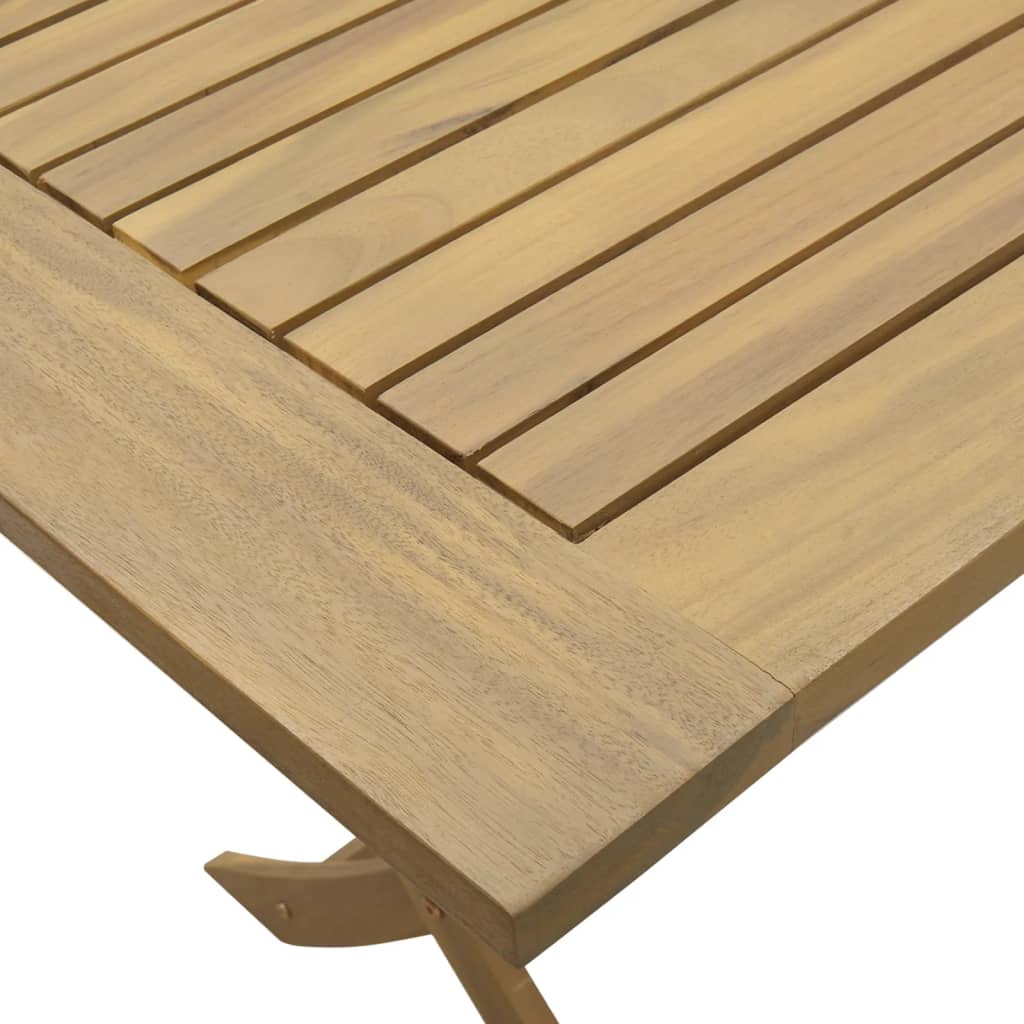 vidaXL Folding Garden Table 120x70x75 cm Solid Wood Acacia - Brown