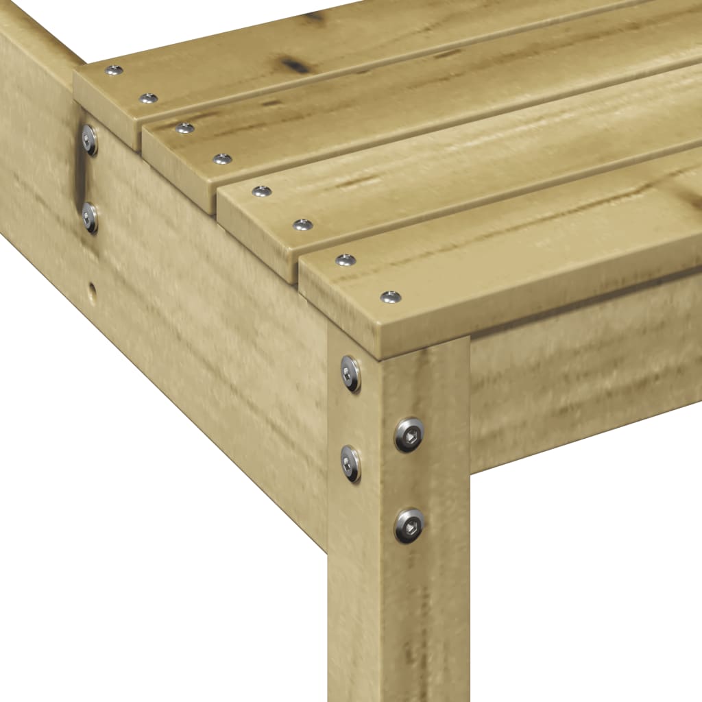 vidaXL Picnic Table 110x134x75 cm Impregnated Wood Pine - Brown - 110 x 134 x 75cm