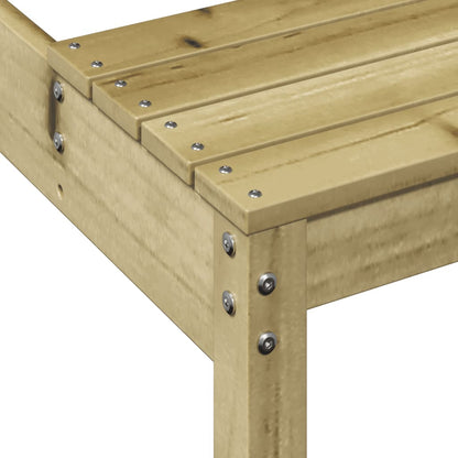 vidaXL Picnic Table 110x134x75 cm Impregnated Wood Pine - Brown - 110 x 134 x 75cm