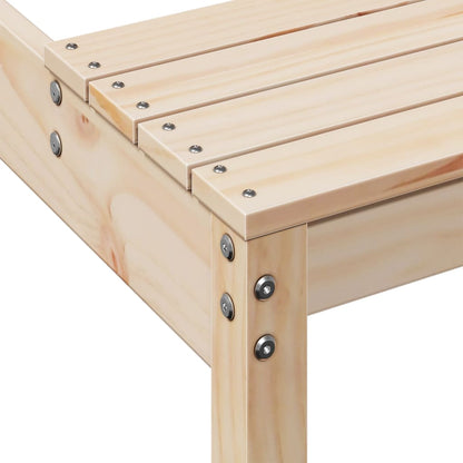 vidaXL Picnic Table 160x134x75 cm Solid Wood Pine - Brown