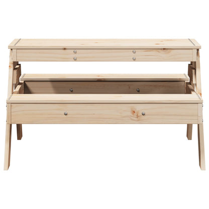 vidaXL Picnic Table for Kids 88x97x52 cm Solid Wood Pine - Brown