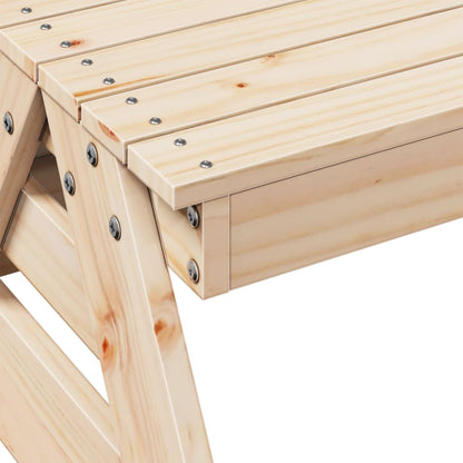vidaXL Picnic Table for Kids 88x97x52 cm Solid Wood Pine - Brown