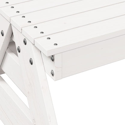 vidaXL Picnic Table for Kids White 88x97x52 cm Solid Wood Pine