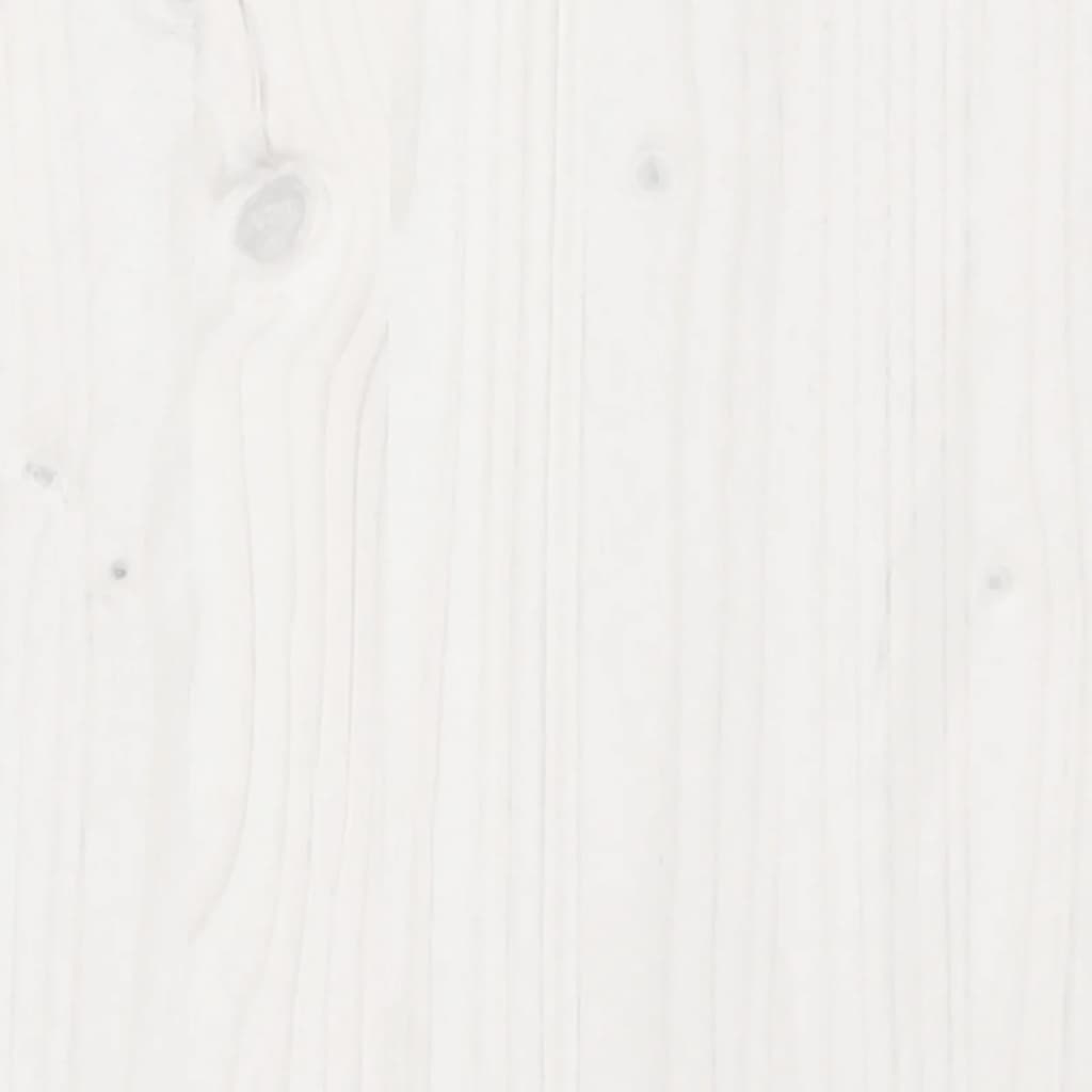 vidaXL Sandpit with Cover White 111x111x19.5 cm Solid Wood Pine