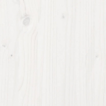 vidaXL Sandpit with Cover White 111x111x19.5 cm Solid Wood Pine