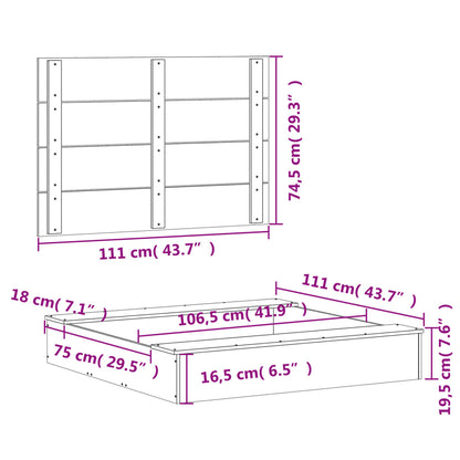 vidaXL Sandpit with Cover White 111x111x19.5 cm Solid Wood Pine