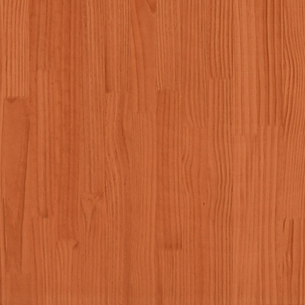 vidaXL Picnic Table Wax Brown 110x134x75 cm Solid Wood Pine - 110 x 134 x 75cm