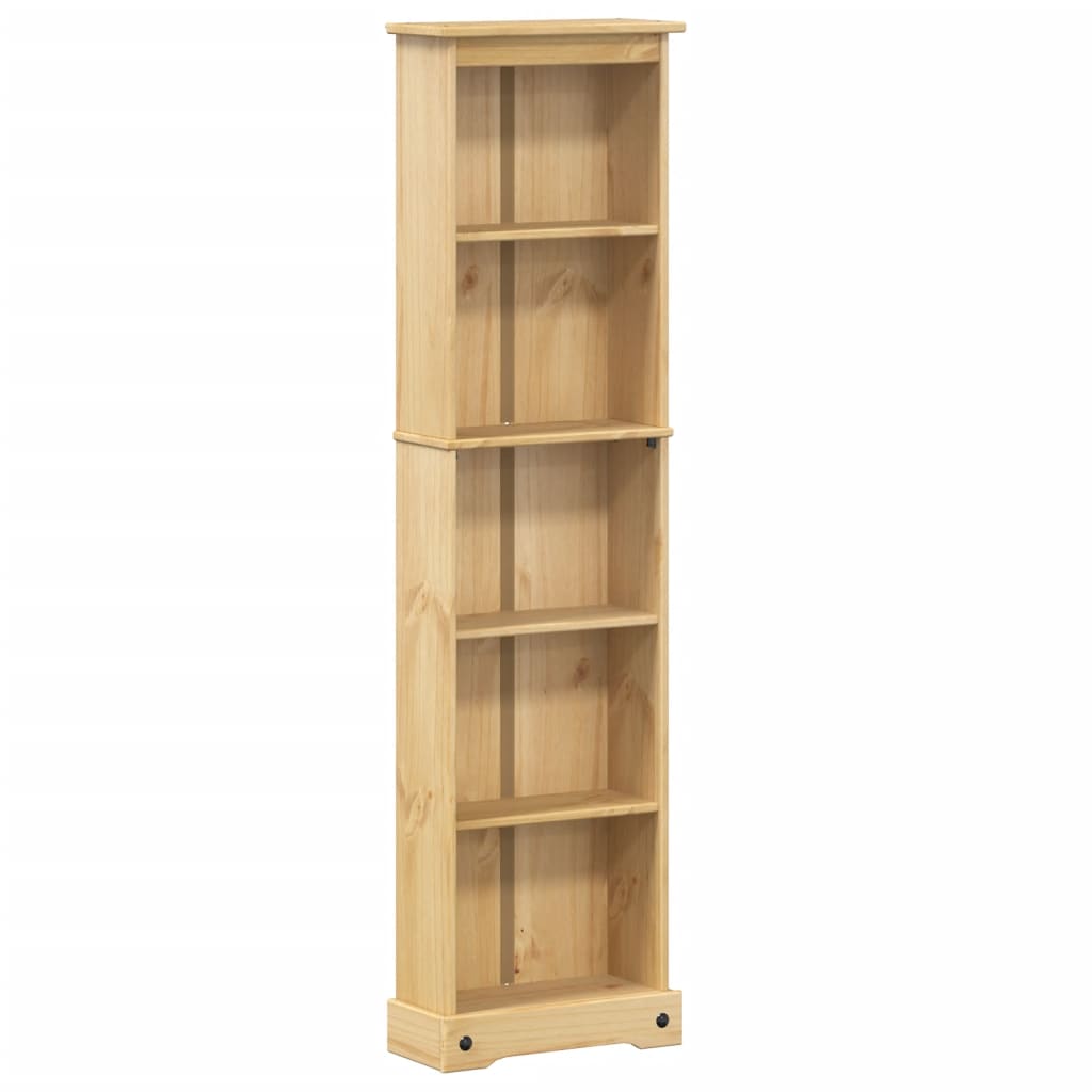 vidaXL Bookcase Corona 46x20x170 cm Solid Wood Pine - Brown