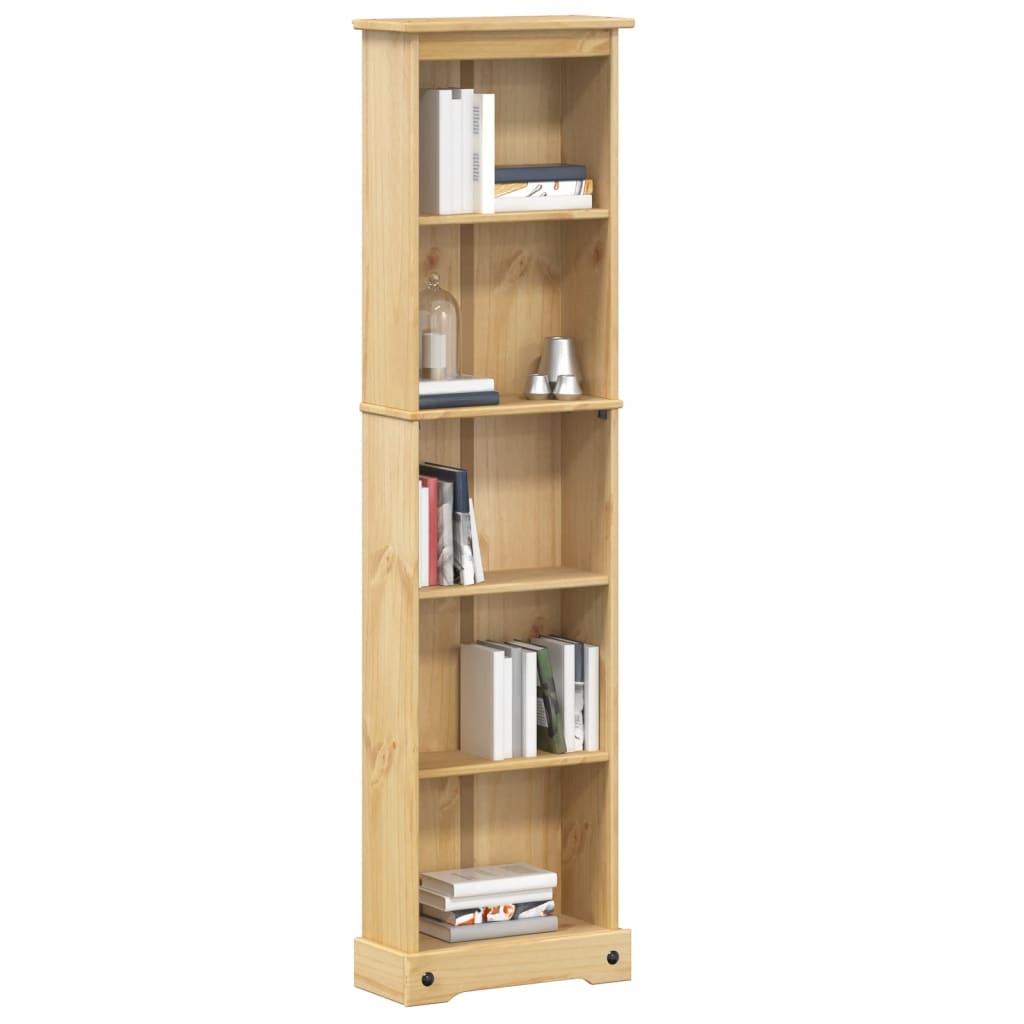 vidaXL Bookcase Corona 46x20x170 cm Solid Wood Pine - Brown