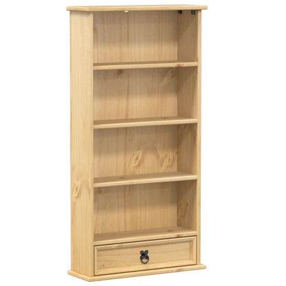 vidaXL CD Cabinet Corona 52x17.5x103 cm Solid Wood Pine - Brown