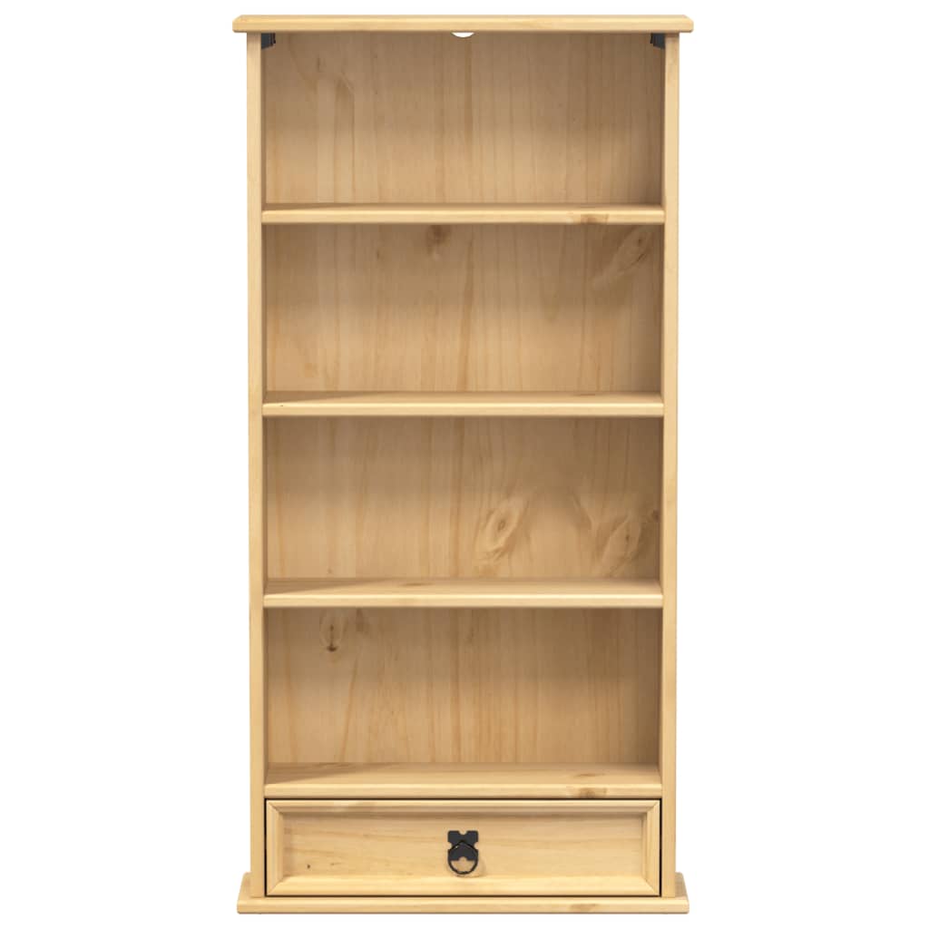 vidaXL CD Cabinet Corona 52x17.5x103 cm Solid Wood Pine - Brown