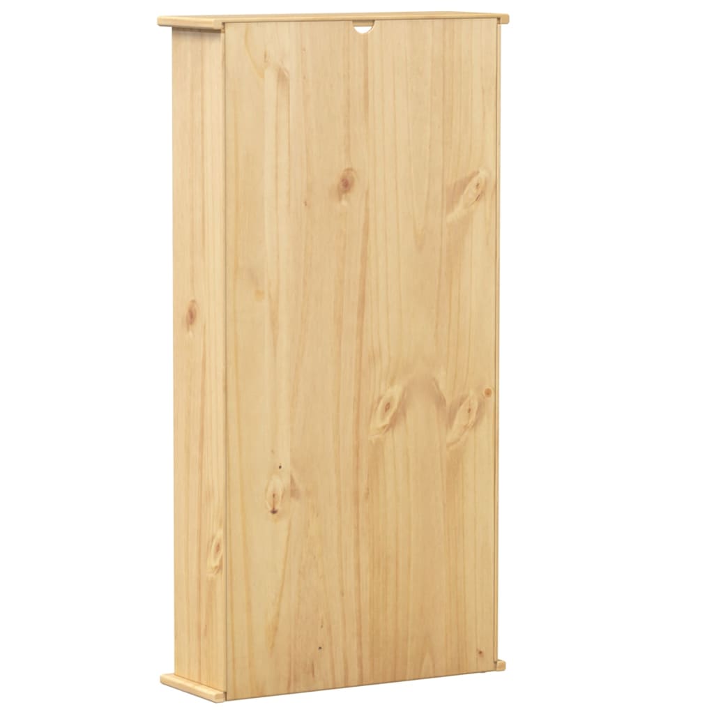 vidaXL CD Cabinet Corona 52x17.5x103 cm Solid Wood Pine - Brown