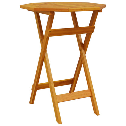 vidaXL Folding Garden Table Ø60x75 cm Solid Wood Acacia - Brown