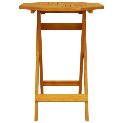 vidaXL Folding Garden Table Ø60x75 cm Solid Wood Acacia - Brown