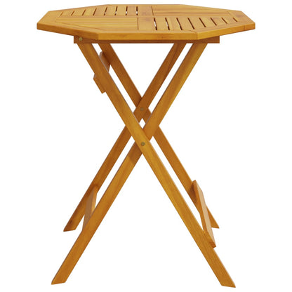 vidaXL Folding Garden Table Ø60x75 cm Solid Wood Acacia - Brown