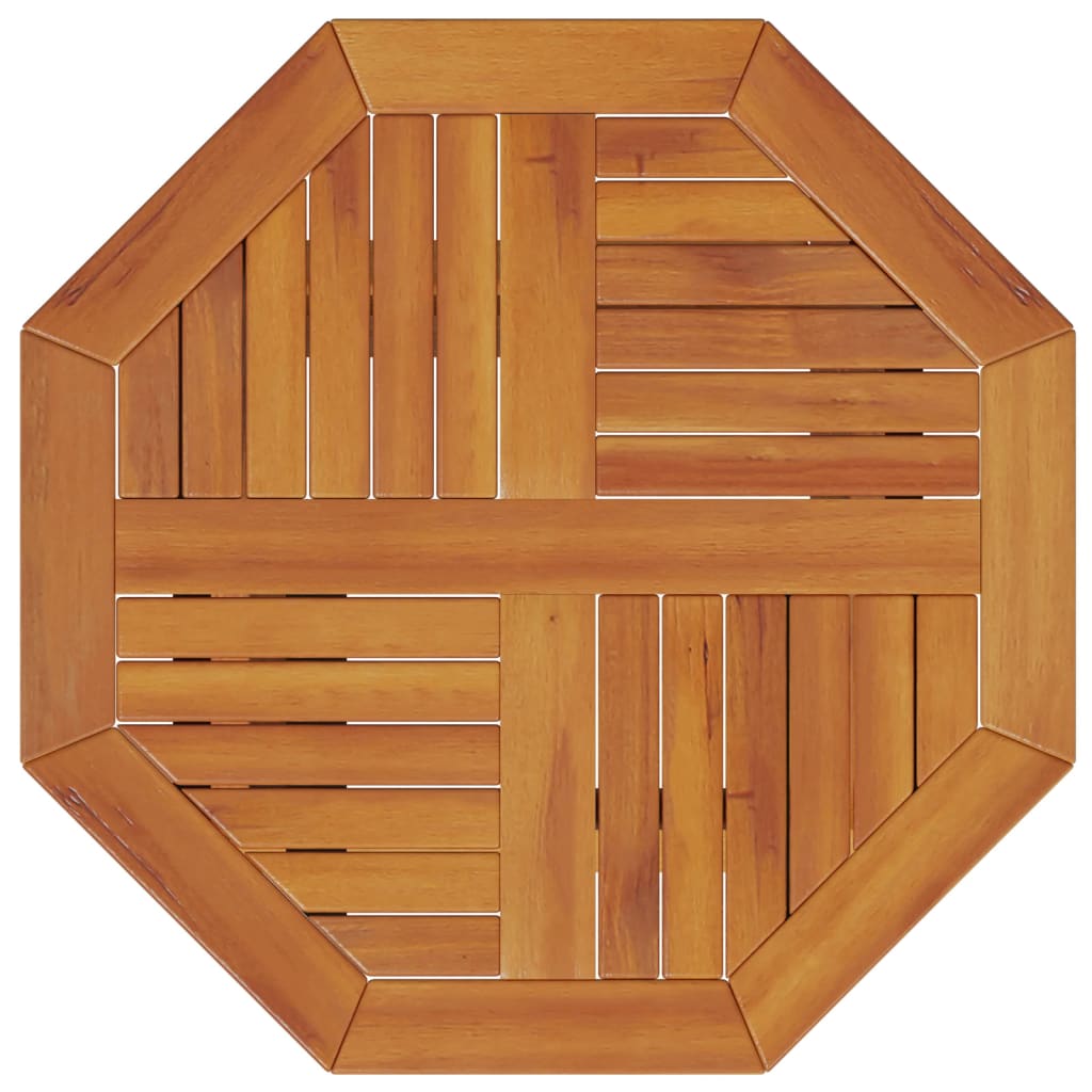 vidaXL Folding Garden Table Ø60x75 cm Solid Wood Acacia - Brown