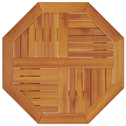 vidaXL Folding Garden Table Ø60x75 cm Solid Wood Acacia - Brown