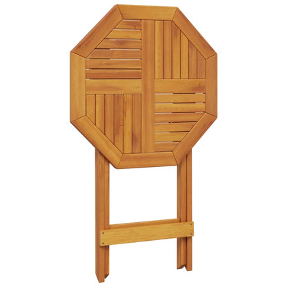 vidaXL Folding Garden Table Ø60x75 cm Solid Wood Acacia - Brown
