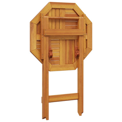 vidaXL Folding Garden Table Ø60x75 cm Solid Wood Acacia - Brown