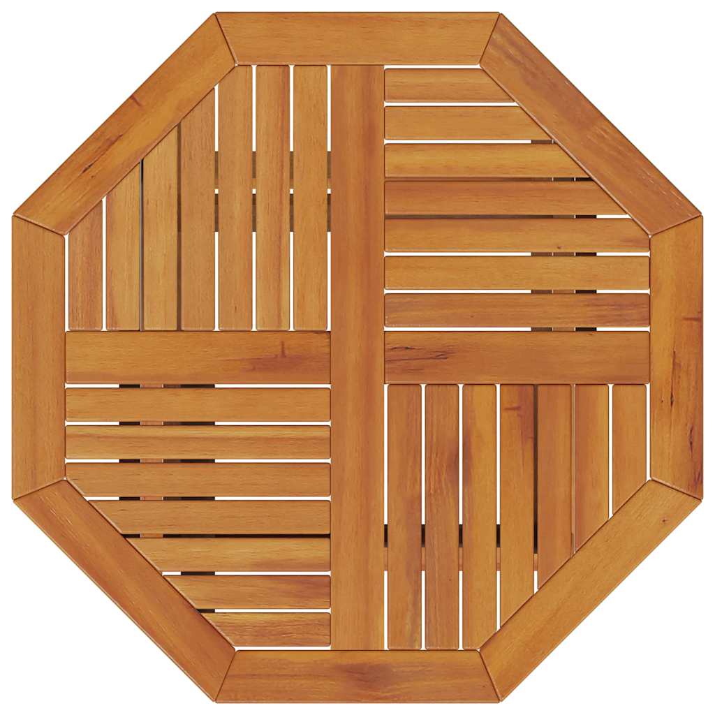 vidaXL Folding Garden Table Ø70x75 cm Solid Wood Acacia - Brown