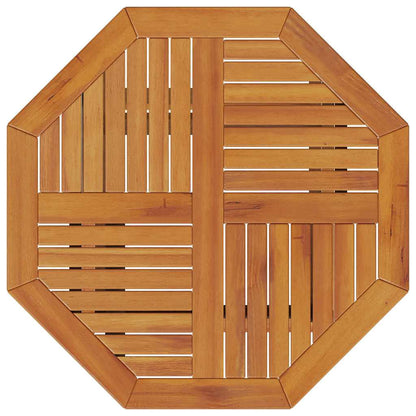 vidaXL Folding Garden Table Ø70x75 cm Solid Wood Acacia - Brown